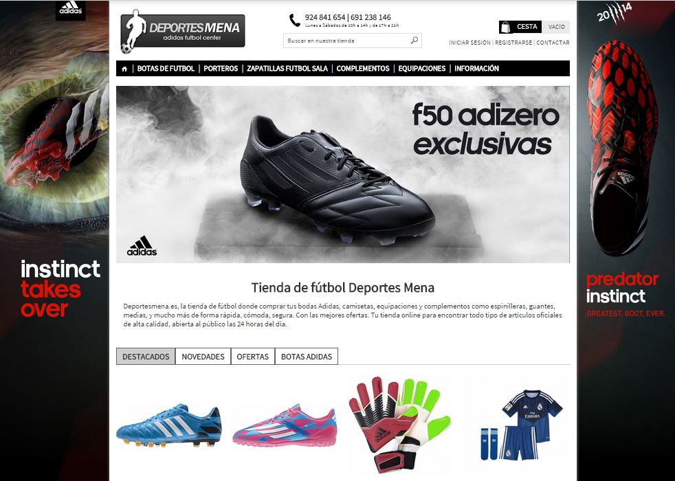 tiendas de futbol sala online
