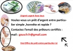 Foto de L'offre de prêt entre particulier serieux  en 24h international est-il possible ?  (Lu 44229 fois) ( gouv.fr.fr@gmail.co