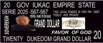 Foto de DUKEDOM GRAND DOLLARS SE FORTALEZE  1♧ DUKEDOM GRAND DOLLARS  = EXCH 2.73 DOLLARS USA 