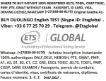 Foto de Watsap ?+27-838-80-8170)Inscription instantanée 100% authentique DUOLINGO English TEST, Ielts,PMP, CISSP,Toefl, Toeic GR
