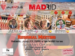 Pre-lanzamiento VALENTUS ESPAÑA: Madrid/Barcelona/Bilbao, Junio/2018.