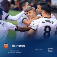  El Valencia CF incorpora a Acronis como nuevo 'Official Cyber Protection Partner'
