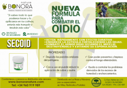 BONORA NATURE SE REINVENTA Y LANZA UN PRODUCTO REVOLUCIONARIO PARA COMBATIR EL OIDIO