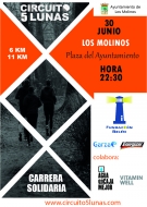 La tercera carrera del Circuito Solidario de las 5 Lunas tendrá lugar en Los Molinos.