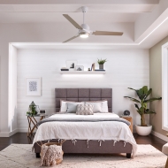 Ventilador TERNA: luz y ventilación para espacios pequeños y con estilo