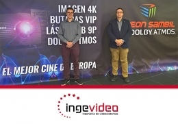 INGEVIDEO celebra su 30 aniversario liderando la instalación de sistemas audiovisuales para salas de cine
