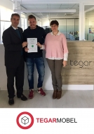 TEGAR MOBEL recibe el certificado de cumplimiento de la norma de calidad empresarial CEDEC