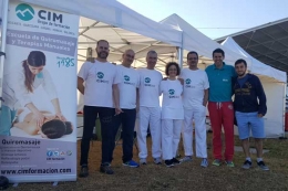 Masajistas de CIM Formación en la Mediterrani Nit Run 2016