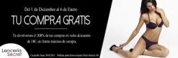 Tu compra Gratis estas navidades hasta el 06 de Enero.