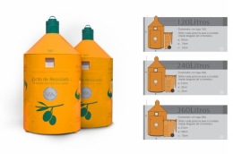 Contenedores de basura para aceites de cocina usados