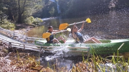 El descenso del Sella en canoa