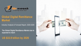 Digital Remittance Market Size Worth $33.9 Billion By 2026 - KBV Research