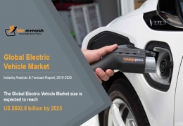 Global Electric Vehicle Market to reach a market size of $602.8 billion by 2025- KBV Research