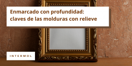 El valor del relieve en el enmarcado decorativo