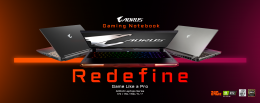GIGABYTE presenta los nuevos modelos de portátiles gaming AORUS y de equipos para creadores AERO