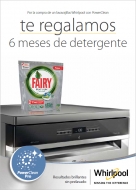 Whirlpool regala seis meses de Fairy gratis con la compra de un lavavajillas con PowerClean