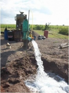 Extracción de agua para riego