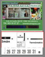 Termómetro-calendario e imán para nevera, 3 en 1
