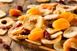 La fruta deshidratada
