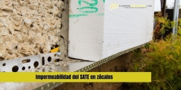 Impermeabilidad del SATE en zócalos