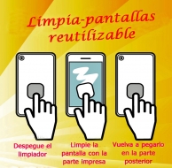 Limpia pantalla para teléfonos móviles