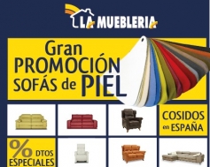 Sofás de piel con Descuentos en La Mueblería, ¡no te lo pierdas!