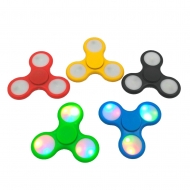 Fidget Spinner LED dedo Gyro estrés Reductor aliviar la ansiedad ADD ADHD modo brillante ajustable