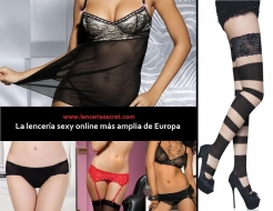 Lencería Secret, la tienda con lencería sexy y erótica más grande del mercado.