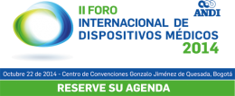II FORO INTERNACIONAL DE DISPOSITIVOS M
