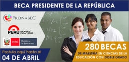 BECAS DE MAESTRÍA