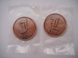 Monedas personalizadas bodas 