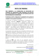 FSIE solicita la creación de una bolsa de recolocación para profesionales despedidos en la enseñanza concertada en la