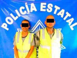 POLICÍA ESTATAL DETIENE A LADRONES DE AUTOMÓVILES