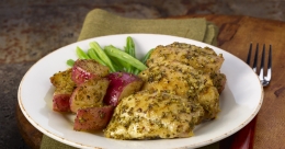 Pollo a la mostaza