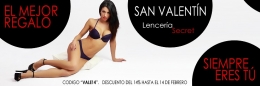 Lencería sexy y regalos para San Valentín con descuento.