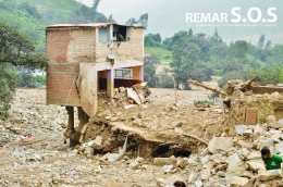 Campamento Base de Remar S.O.S Perú en el centro de la catástrofe.