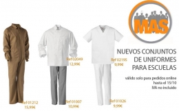 En Masuniformes.com, la ropa para escuelas de hostelería y sanidad