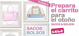 Octubre con Exclusivas del Bebé, el Mes de los bolsos portabebés, sacos y capazos para cochecitos