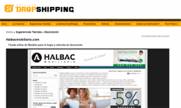 Halbacmobiliario.com la nueva tienda online de Muebles y Decoración 