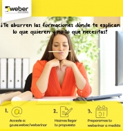 Weberinar, nuevo servicio formativo de Saint-Gobain Weber
